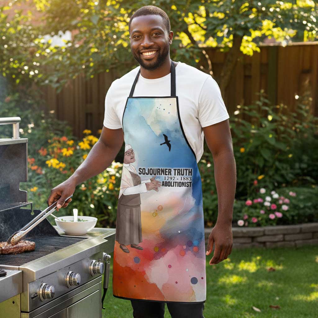 Sojourner Truth Apron I Sell the Shadow - Abolitionist Legacy Watercolor Design - African Pride