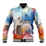 Sojourner Truth Baseball Jacket I Sell the Shadow - Abolitionist Legacy Watercolor Design - African Pride