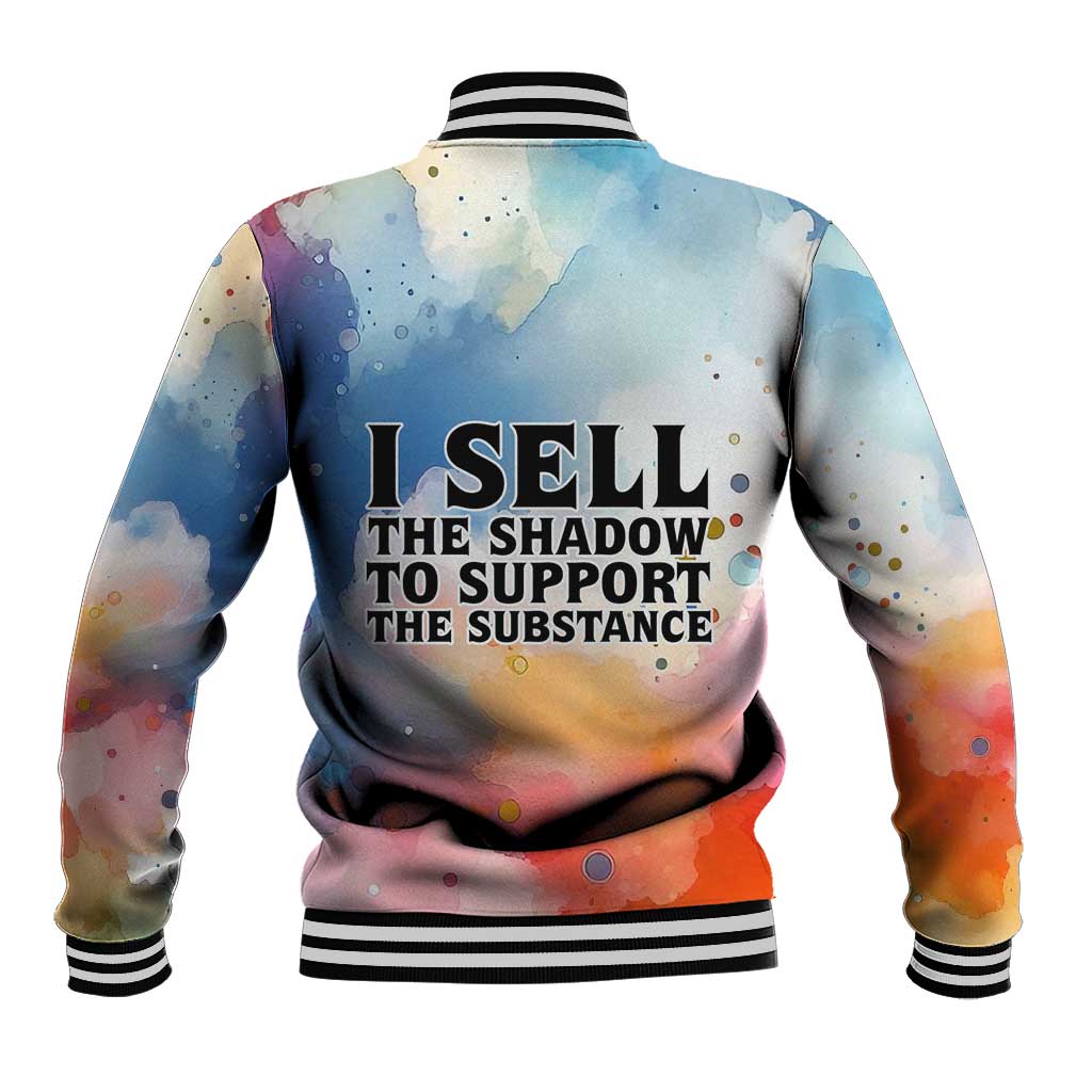 Sojourner Truth Baseball Jacket I Sell the Shadow - Abolitionist Legacy Watercolor Design - African Pride