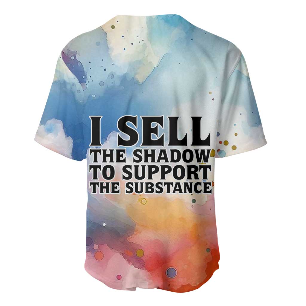 Sojourner Truth Baseball Jersey I Sell the Shadow - Abolitionist Legacy Watercolor Design TS04