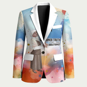 Sojourner Truth Blazer I Sell the Shadow - Abolitionist Legacy Watercolor Design - African Pride