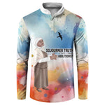 Sojourner Truth Button Sweatshirt I Sell the Shadow - Abolitionist Legacy Watercolor Design