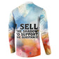 Sojourner Truth Button Sweatshirt I Sell the Shadow - Abolitionist Legacy Watercolor Design