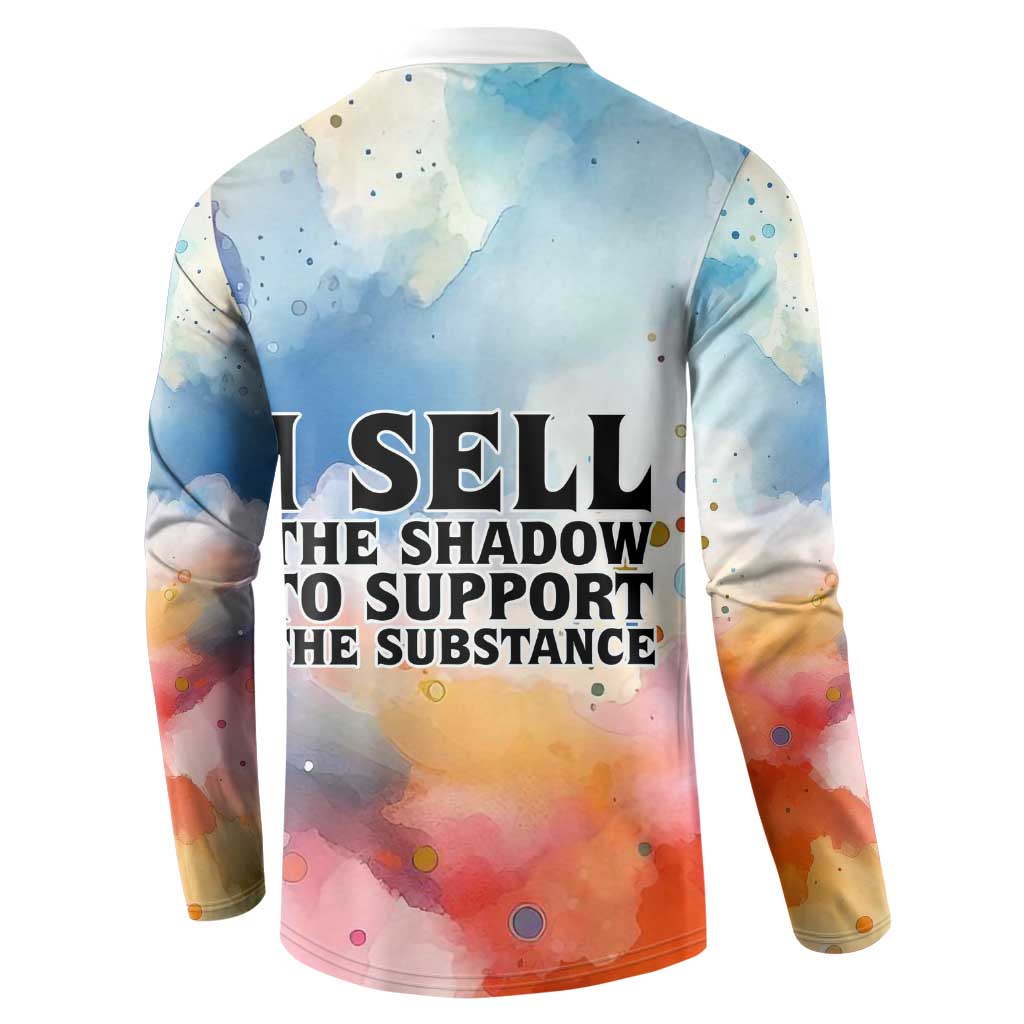 Sojourner Truth Button Sweatshirt I Sell the Shadow - Abolitionist Legacy Watercolor Design