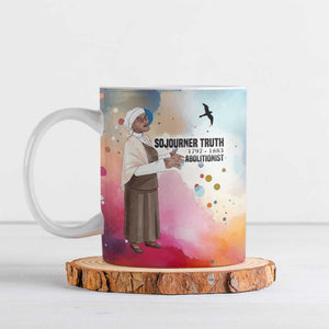 Sojourner Truth Ceramic Mug I Sell the Shadow - Abolitionist Legacy Watercolor Design - African Pride