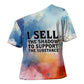 Sojourner Truth Cross Shoulder Shirt I Sell the Shadow - Abolitionist Legacy Watercolor Design - African Pride
