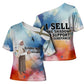 Sojourner Truth Cross Shoulder Shirt I Sell the Shadow - Abolitionist Legacy Watercolor Design - African Pride