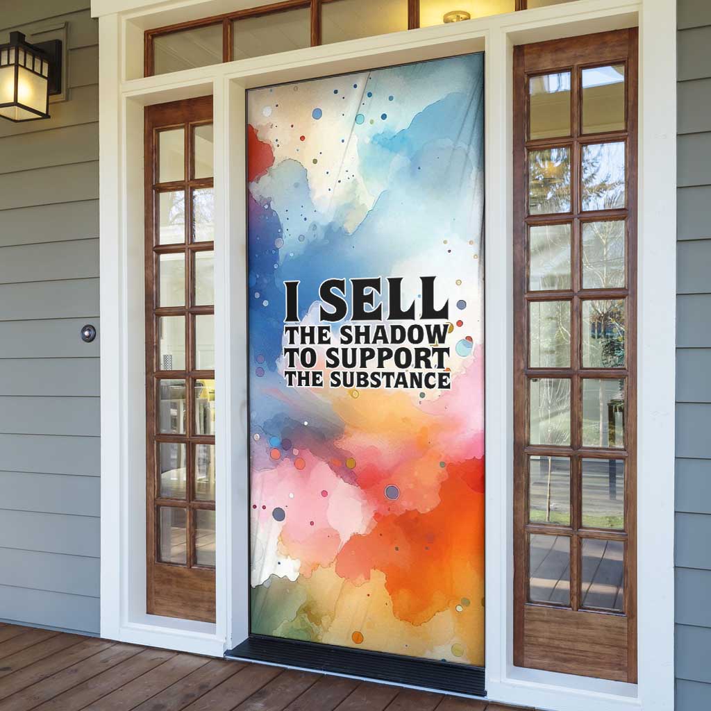 Sojourner Truth Door Cover I Sell the Shadow - Abolitionist Legacy Watercolor Design - African Pride