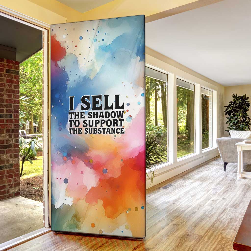 Sojourner Truth Door Cover I Sell the Shadow - Abolitionist Legacy Watercolor Design - African Pride