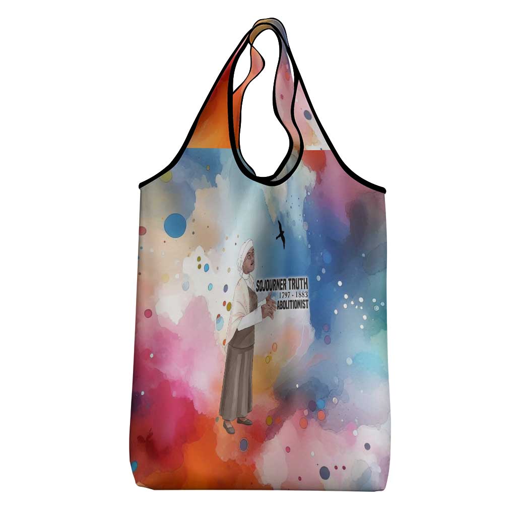 Sojourner Truth Grocery Bag I Sell the Shadow - Abolitionist Legacy Watercolor Design - African Pride