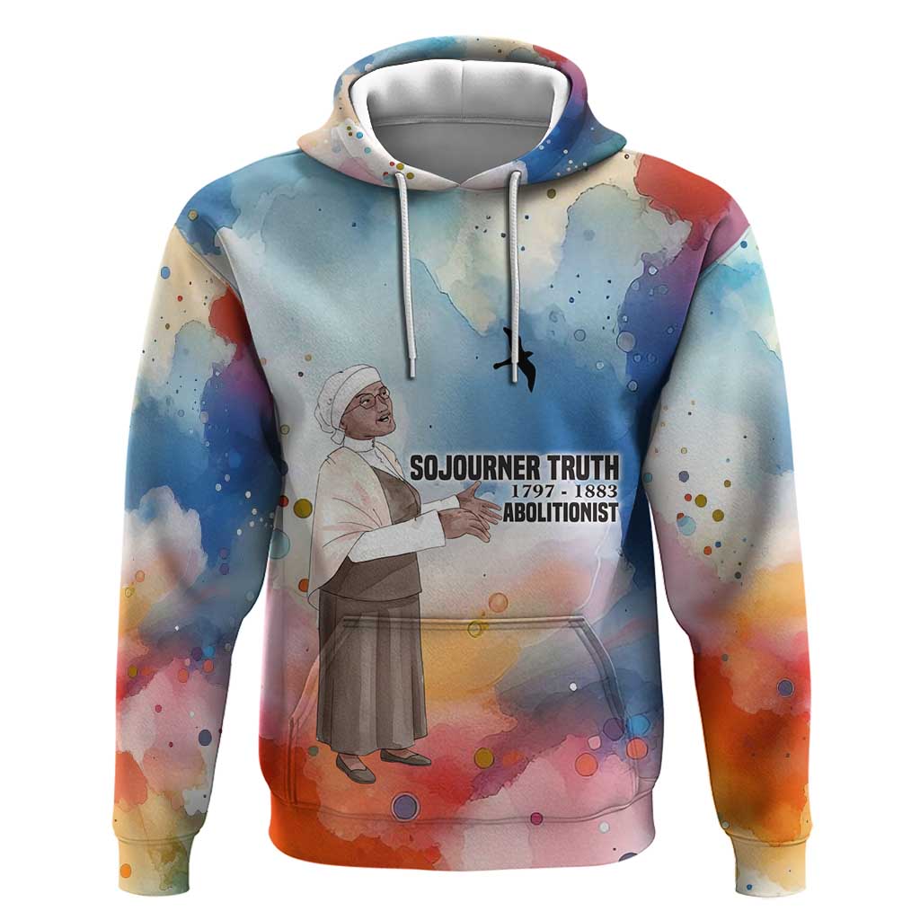 Sojourner Truth Hoodie I Sell the Shadow - Abolitionist Legacy Watercolor Design - African Pride