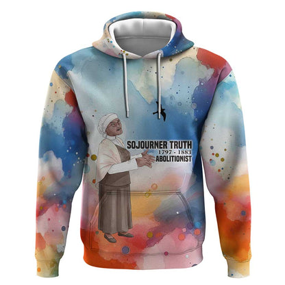 Sojourner Truth Hoodie I Sell the Shadow - Abolitionist Legacy Watercolor Design - African Pride