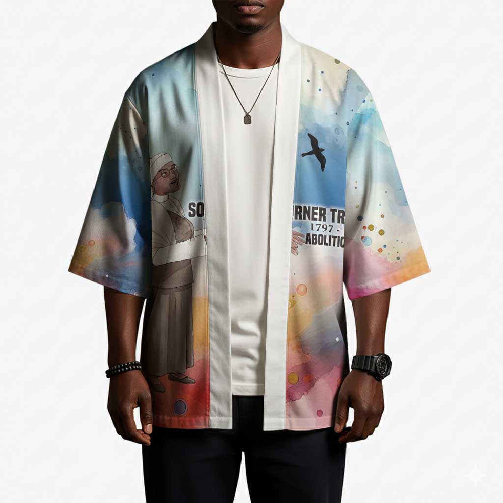 Sojourner Truth Kimono I Sell the Shadow - Abolitionist Legacy Watercolor Design - African Pride