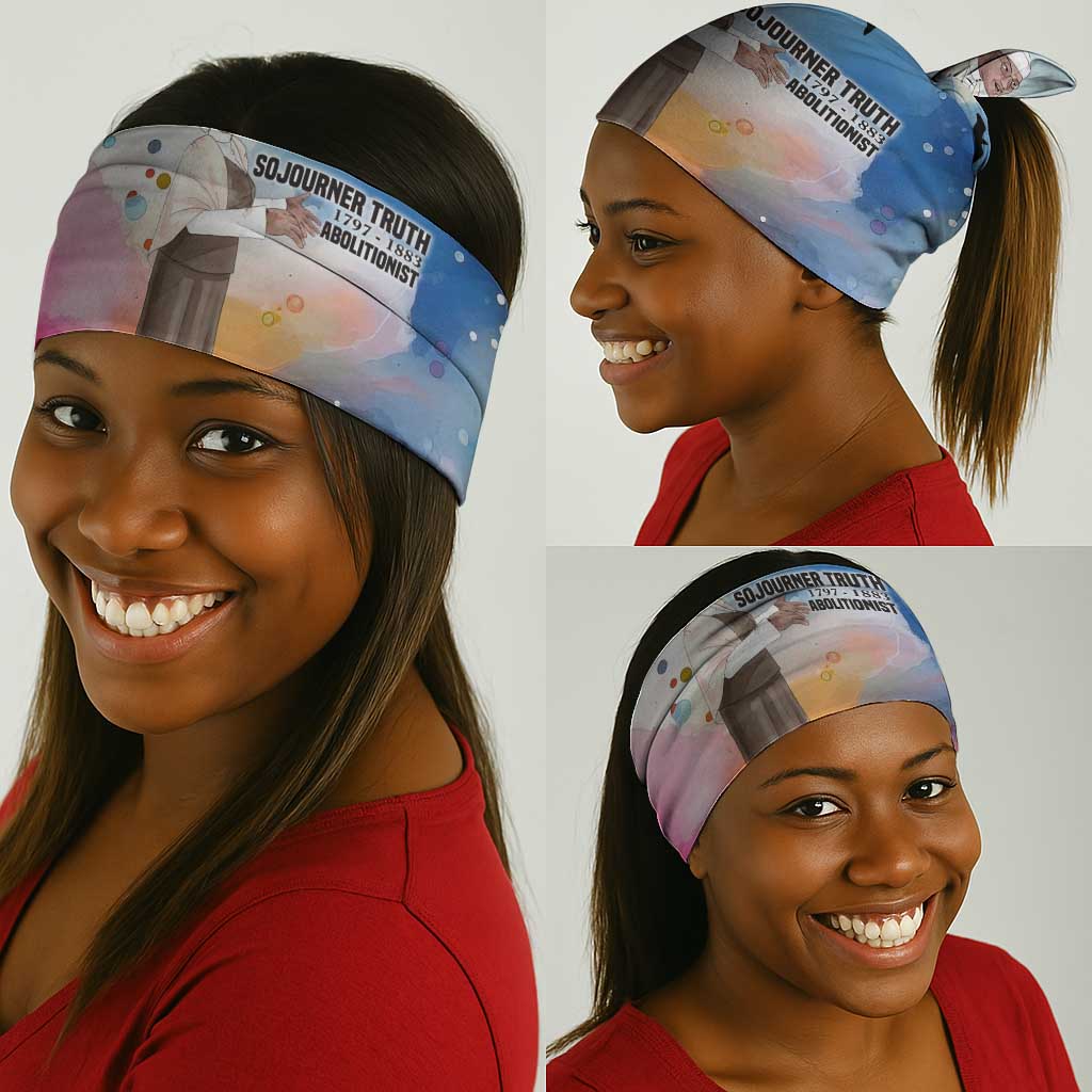 Sojourner Truth Neck Gaiter I Sell the Shadow - Abolitionist Legacy Watercolor Design - African Pride