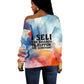 Sojourner Truth Off Shoulder Sweater I Sell the Shadow - Abolitionist Legacy Watercolor Design - African Pride