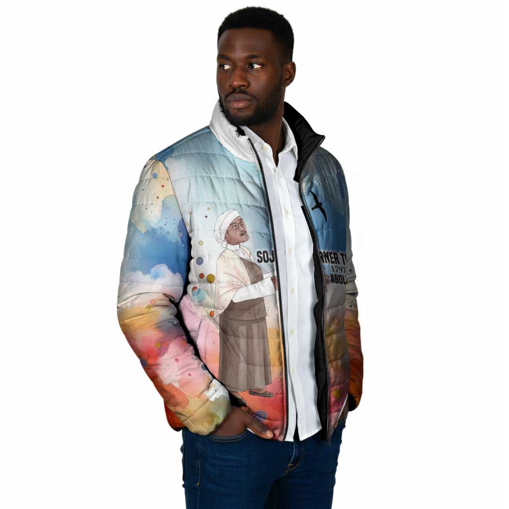 Sojourner Truth Padded Jacket I Sell the Shadow - Abolitionist Legacy Watercolor Design - African Pride