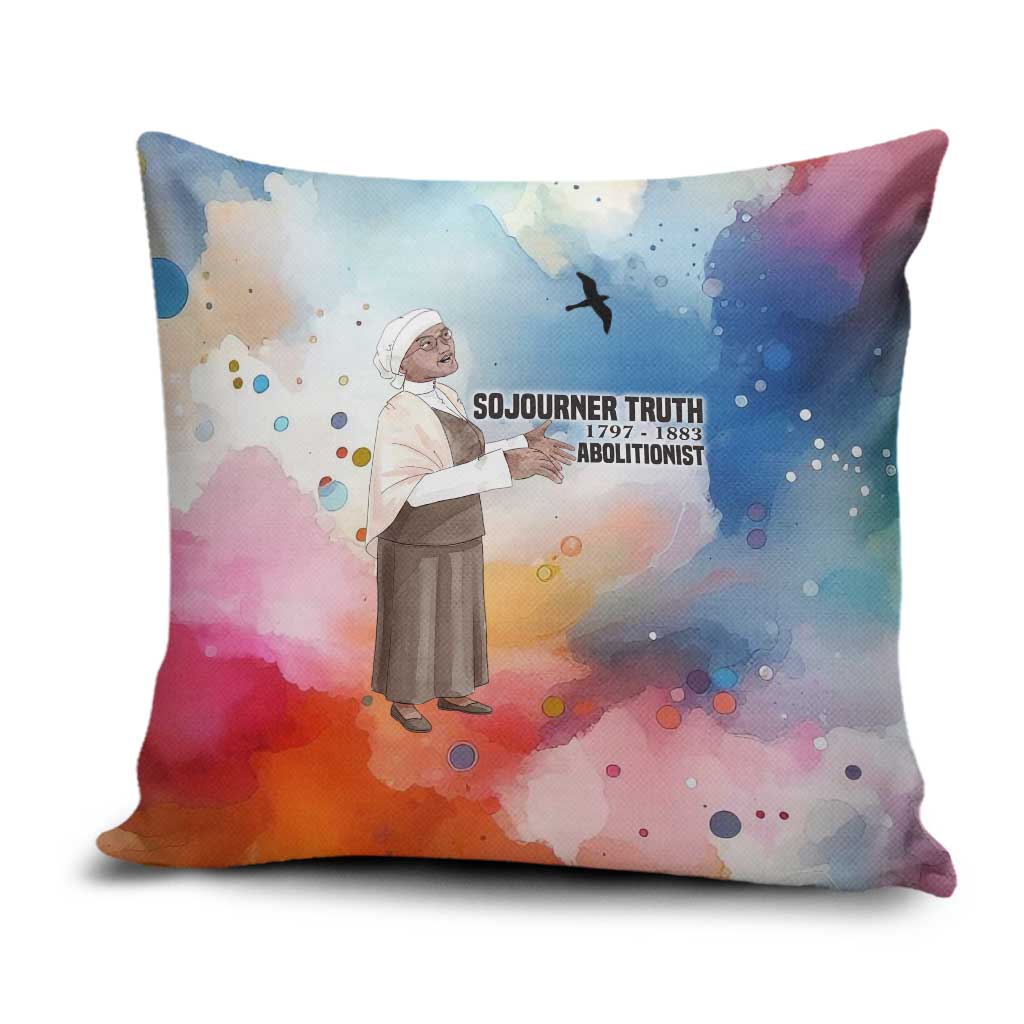 Sojourner Truth Pillow Cover I Sell the Shadow - Abolitionist Legacy Watercolor Design - African Pride