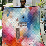 Sojourner Truth Quilt I Sell the Shadow - Abolitionist Legacy Watercolor Design - African Pride