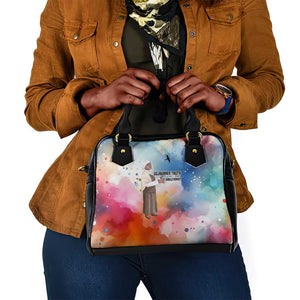 Sojourner Truth Shoulder Handbag I Sell the Shadow - Abolitionist Legacy Watercolor Design - African Pride