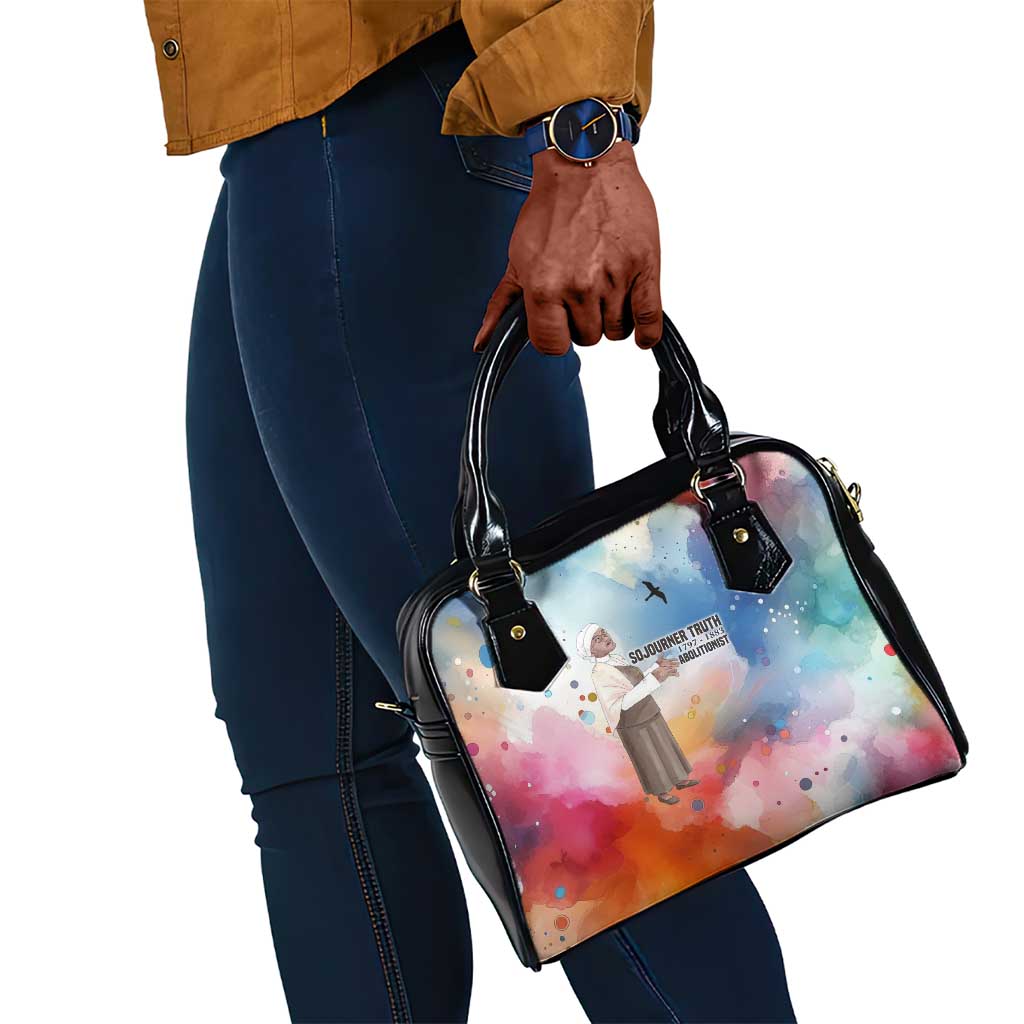Sojourner Truth Shoulder Handbag I Sell the Shadow - Abolitionist Legacy Watercolor Design - African Pride