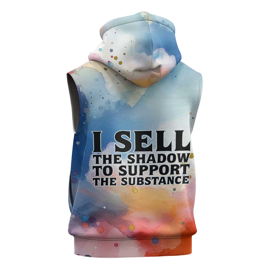 Sojourner Truth Sleeveless Hoodie I Sell the Shadow - Abolitionist Legacy Watercolor Design - African Pride