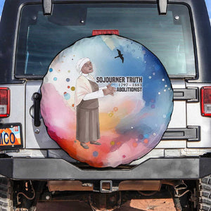 Sojourner Truth Spare Tire Cover I Sell the Shadow - Abolitionist Legacy Watercolor Design - African Pride