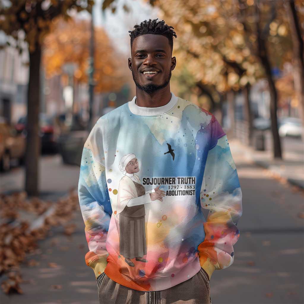Sojourner Truth Sweatshirt I Sell the Shadow - Abolitionist Legacy Watercolor Design - African Pride