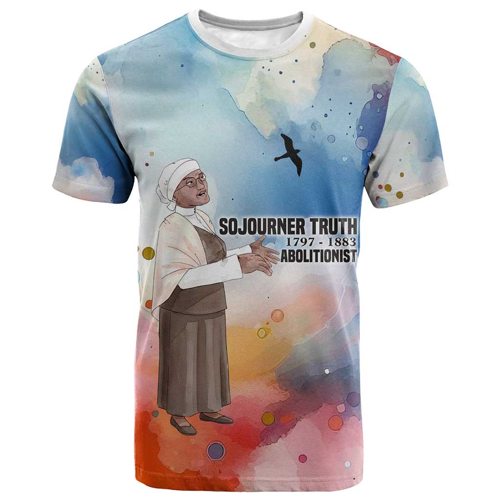 Sojourner Truth T shirt I Sell the Shadow - Abolitionist Legacy Watercolor Design TS04