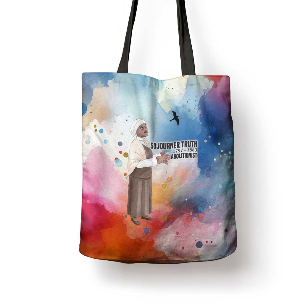 Sojourner Truth Tote Bag I Sell the Shadow - Abolitionist Legacy Watercolor Design - African Pride