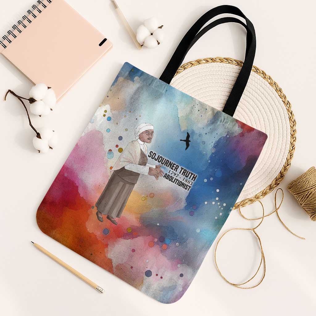 Sojourner Truth Tote Bag I Sell the Shadow - Abolitionist Legacy Watercolor Design - African Pride