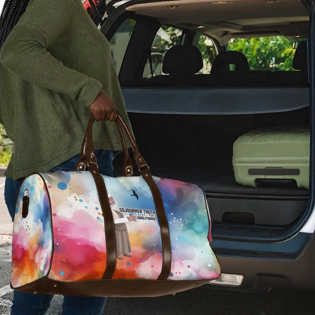 Sojourner Truth Travel Bag I Sell the Shadow - Abolitionist Legacy Watercolor Design - African Pride