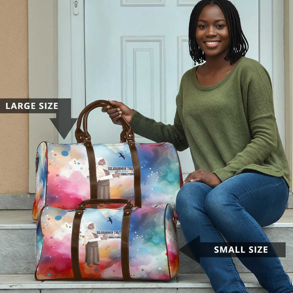 Sojourner Truth Travel Bag I Sell the Shadow - Abolitionist Legacy Watercolor Design - African Pride
