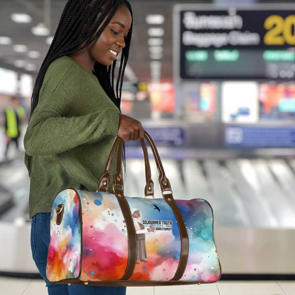 Sojourner Truth Travel Bag I Sell the Shadow - Abolitionist Legacy Watercolor Design - African Pride