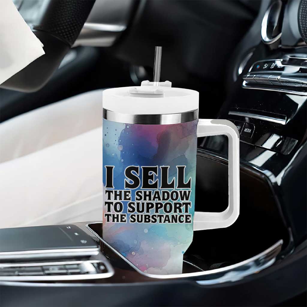 Sojourner Truth Tumbler With Handle I Sell the Shadow - Abolitionist Legacy Watercolor Design - African Pride
