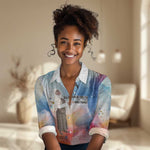 Sojourner Truth Women Casual Shirt I Sell the Shadow - Abolitionist Legacy Watercolor Design - African Pride