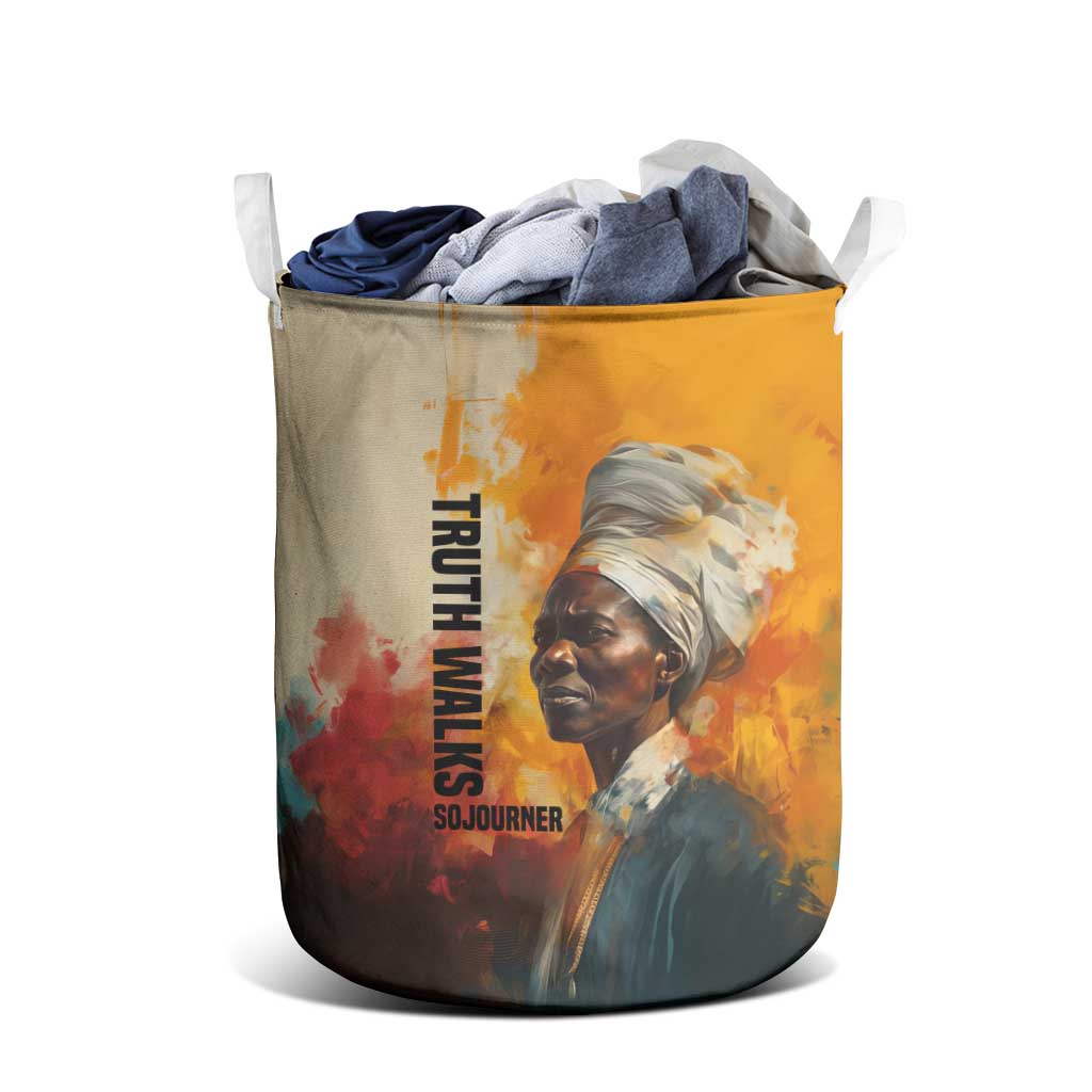 Sojourner Truth Laundry Basket Truth Walks - Bold Portrait and Empowerment Design - African Pride