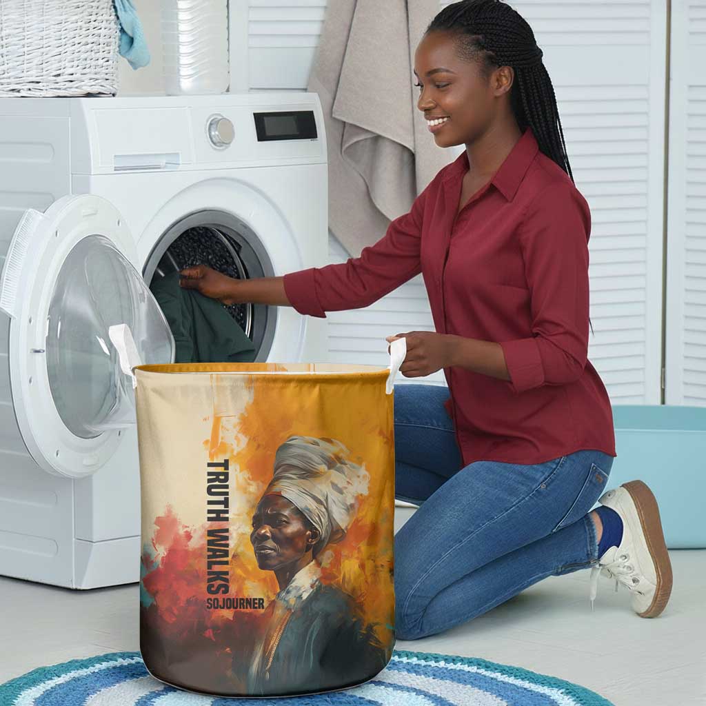 Sojourner Truth Laundry Basket Truth Walks - Bold Portrait and Empowerment Design - African Pride