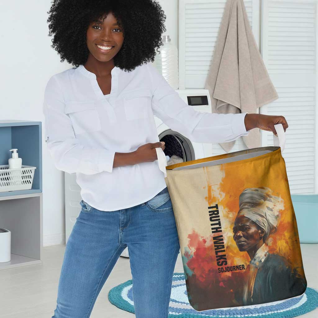 Sojourner Truth Laundry Basket Truth Walks - Bold Portrait and Empowerment Design - African Pride