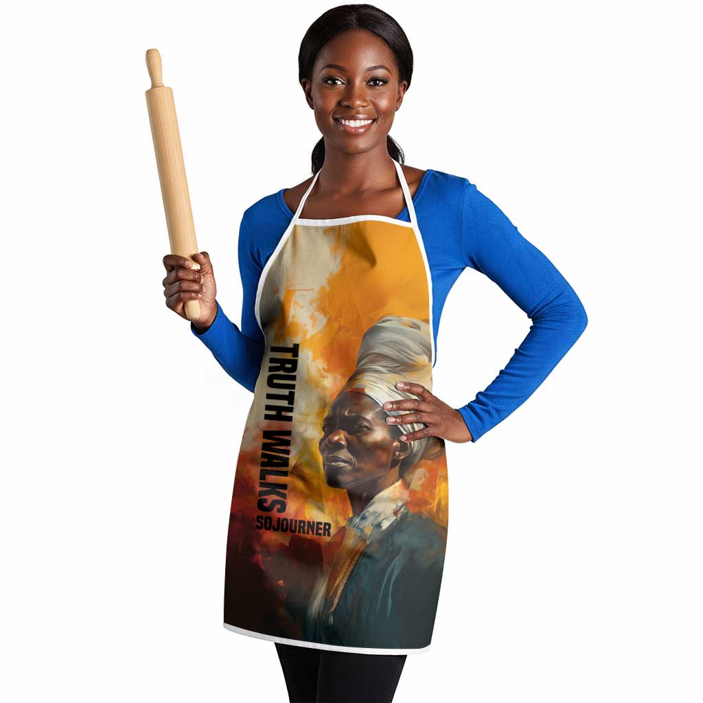 Sojourner Truth Apron Truth Walks - Bold Portrait and Empowerment Design - African Pride