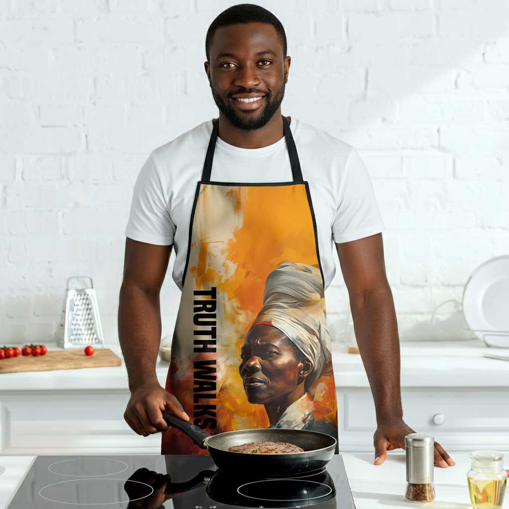 Sojourner Truth Apron Truth Walks - Bold Portrait and Empowerment Design - African Pride