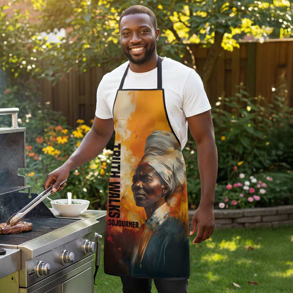 Sojourner Truth Apron Truth Walks - Bold Portrait and Empowerment Design - African Pride
