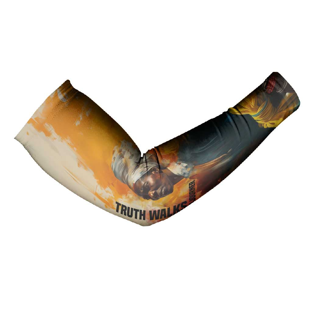 Sojourner Truth Arm Sleeves Truth Walks - Bold Portrait and Empowerment Design - African Pride