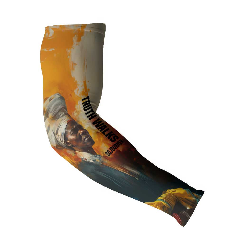 Sojourner Truth Arm Sleeves Truth Walks - Bold Portrait and Empowerment Design - African Pride