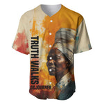 Sojourner Truth Baseball Jersey Truth Walks - Bold Portrait and Empowerment Design TS04