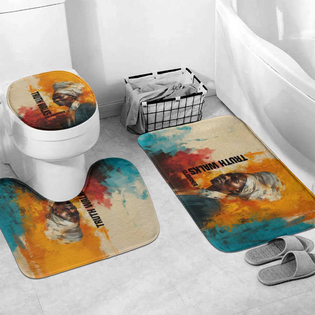 Sojourner Truth Bathroom Set Truth Walks - Bold Portrait and Empowerment Design - African Pride