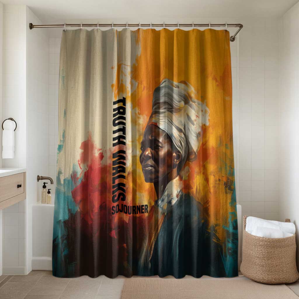 Sojourner Truth Bathroom Set Truth Walks - Bold Portrait and Empowerment Design - African Pride