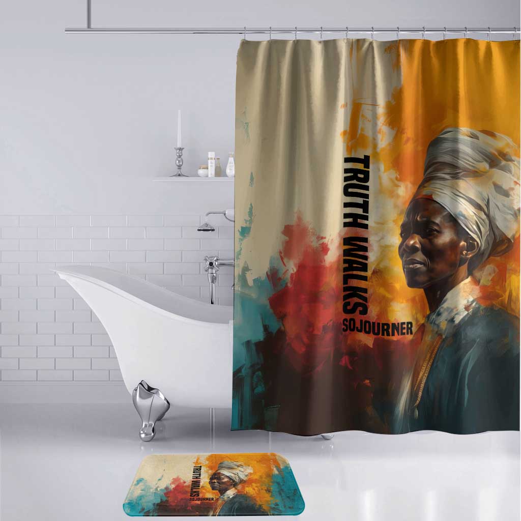 Sojourner Truth Bathroom Set Truth Walks - Bold Portrait and Empowerment Design - African Pride