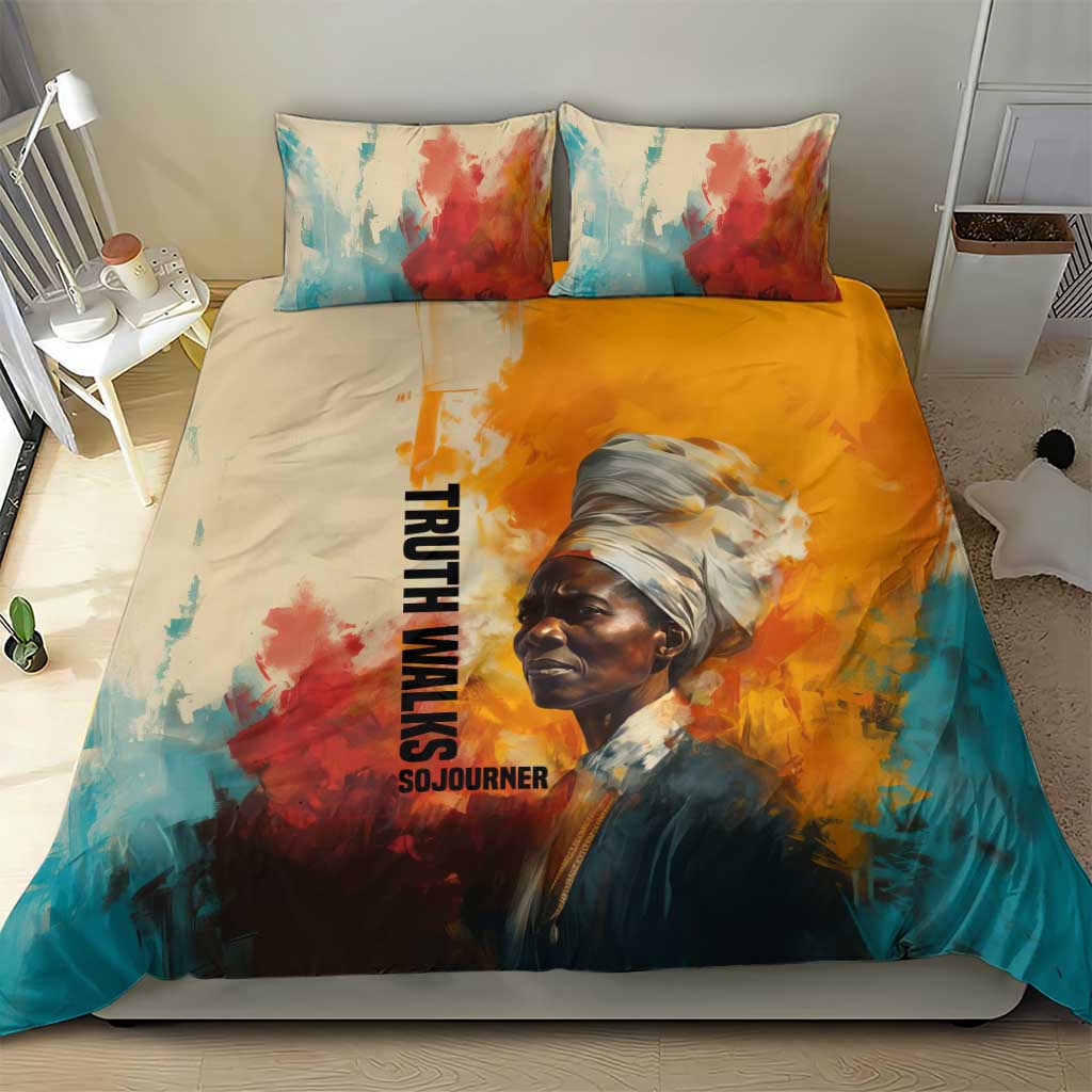 Sojourner Truth Bedding Set Truth Walks - Bold Portrait and Empowerment Design - African Pride