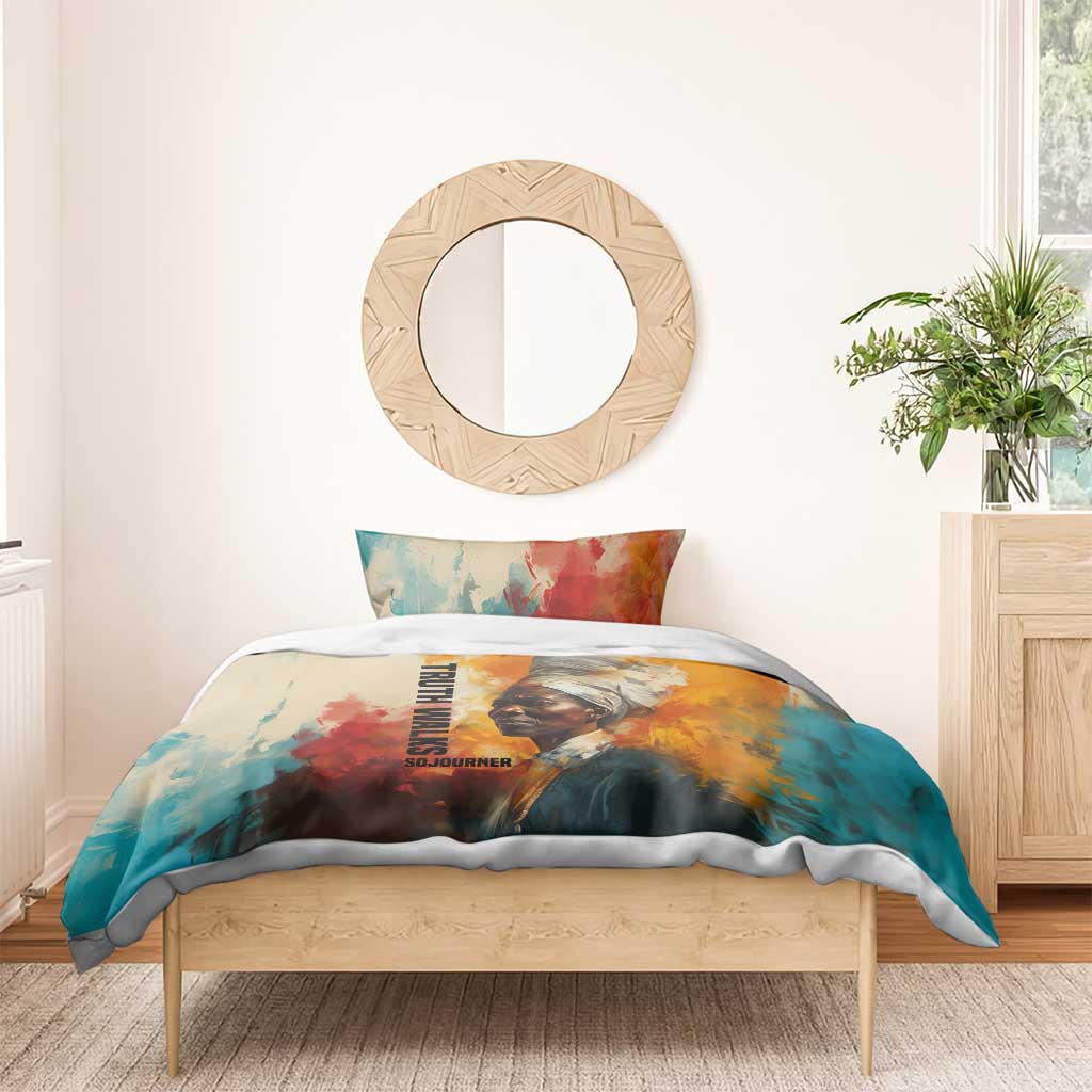 Sojourner Truth Bedding Set Truth Walks - Bold Portrait and Empowerment Design - African Pride