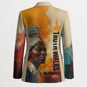 Sojourner Truth Blazer Truth Walks - Bold Portrait and Empowerment Design - African Pride